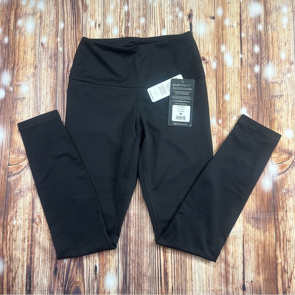 NWT 90 Degree By Reflex Leggings Size XS Black